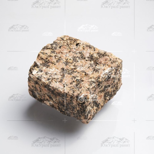 Брусчатка колотая 100х100х50 гранит Южно-Султаевское